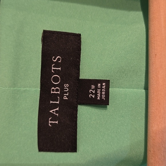 Talbots Viscose Tailored Stretch Double Breast Kelly Green Crest Button Blazer - Picture 16 of 17